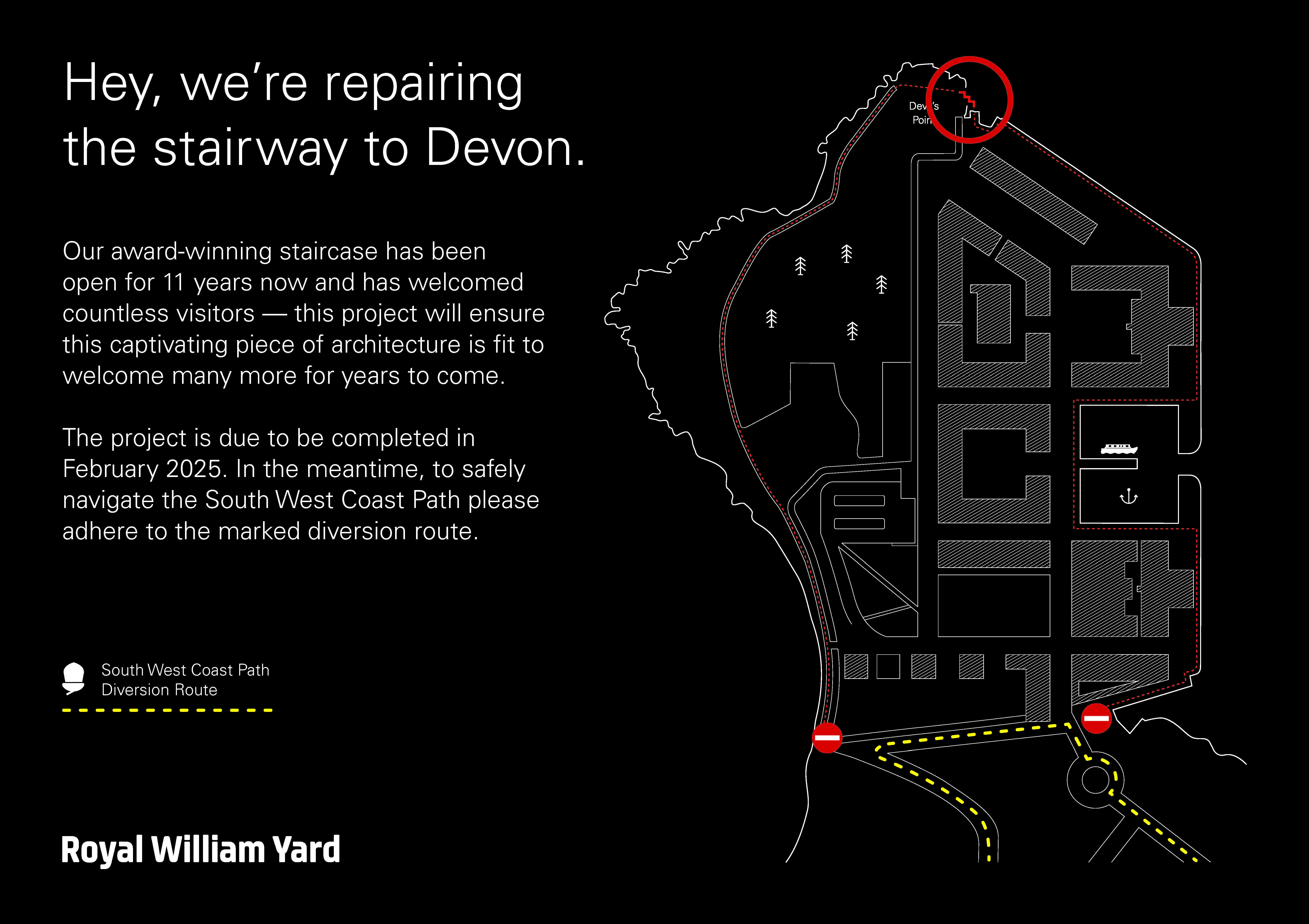 Devils Point Steps Closure