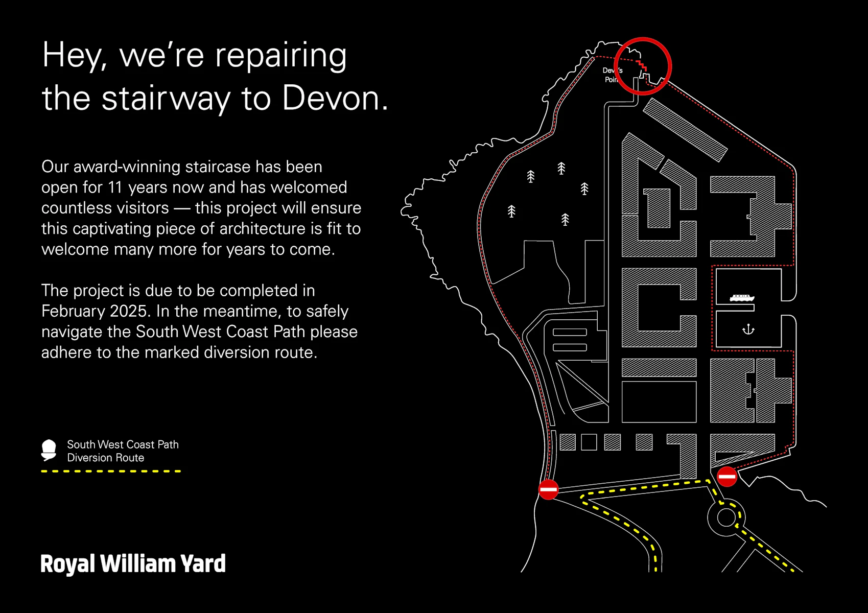 Devils Point Steps Closure