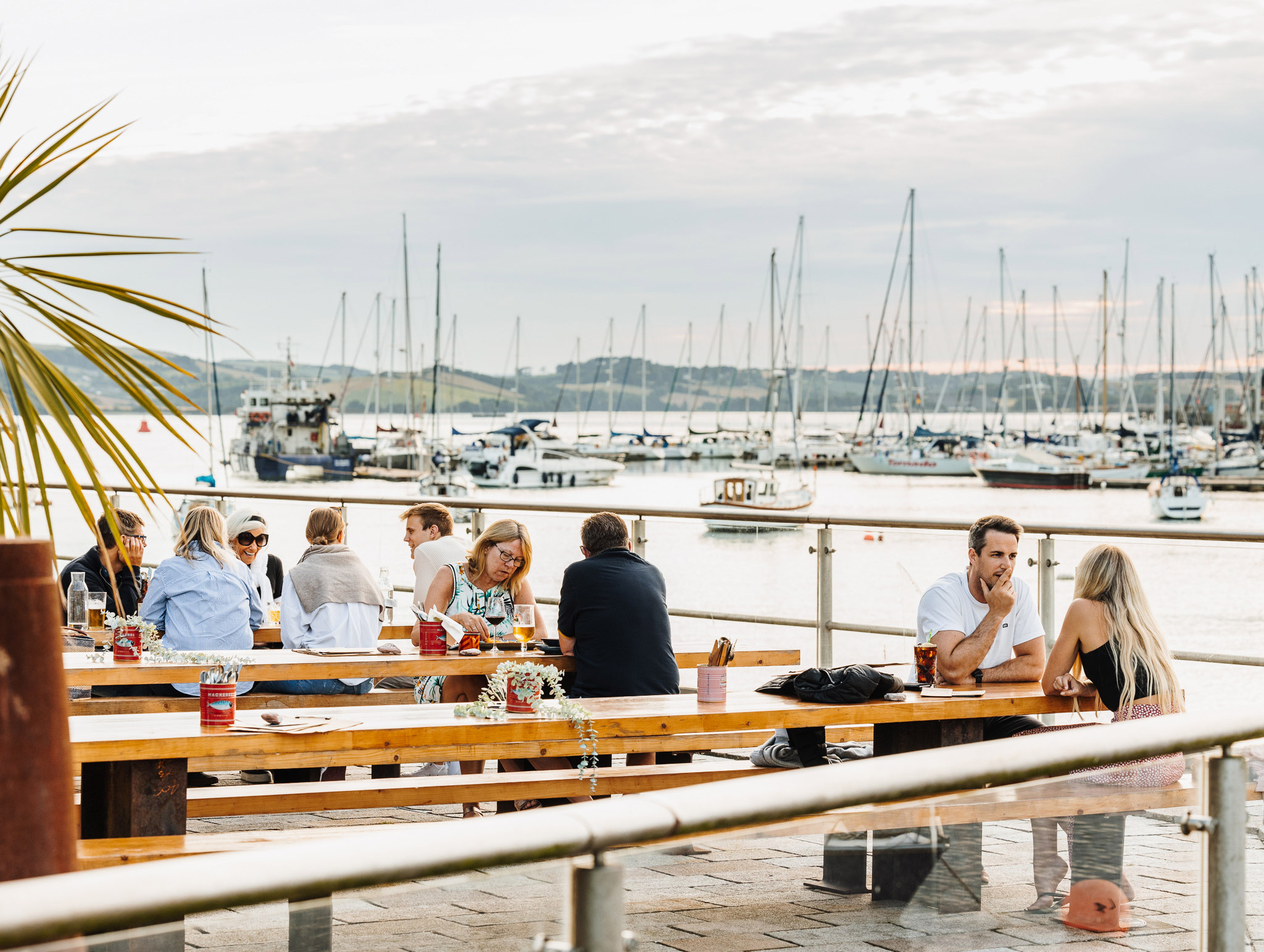 Hook and line outdoor seating