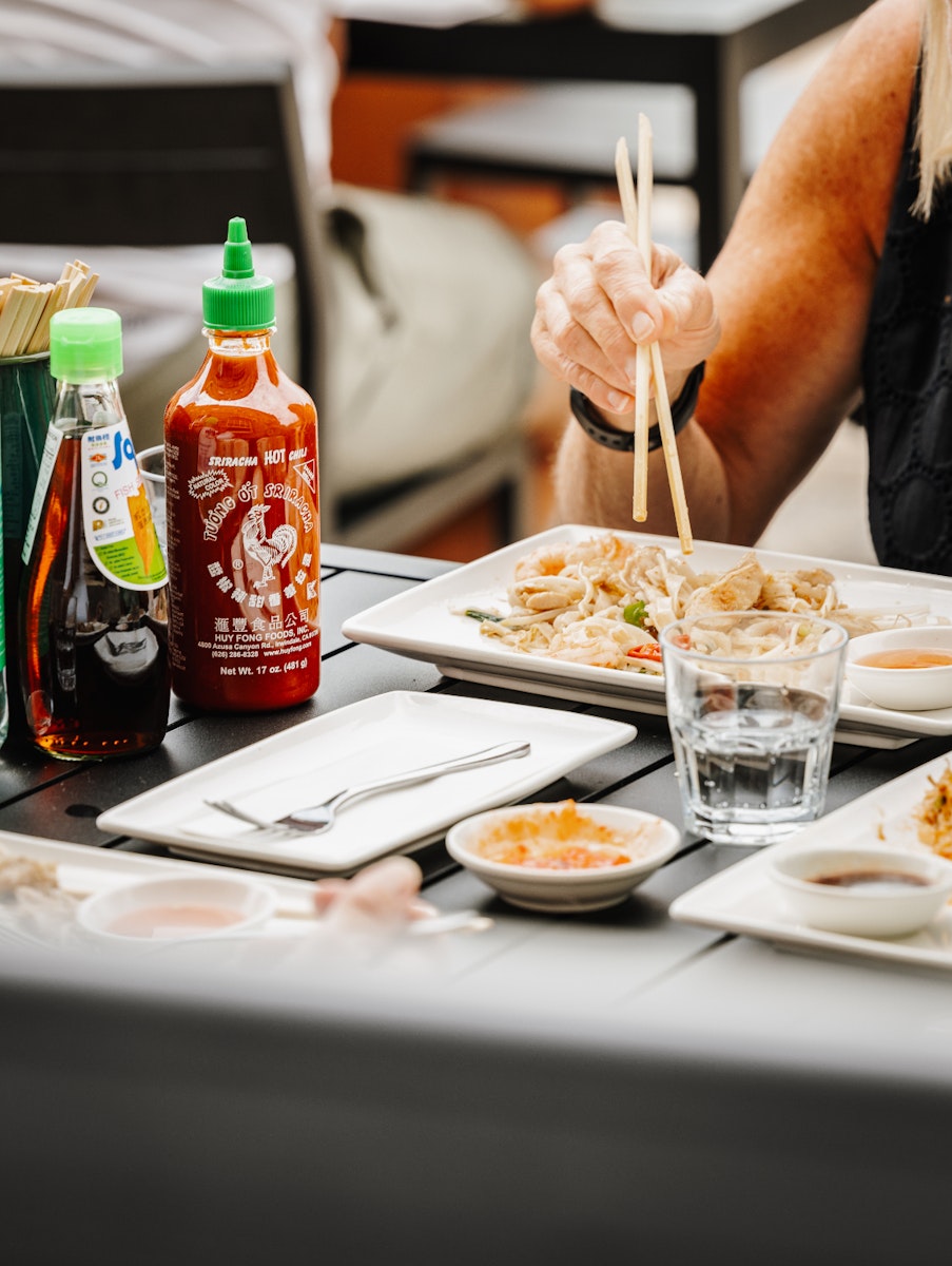 Pho table close up